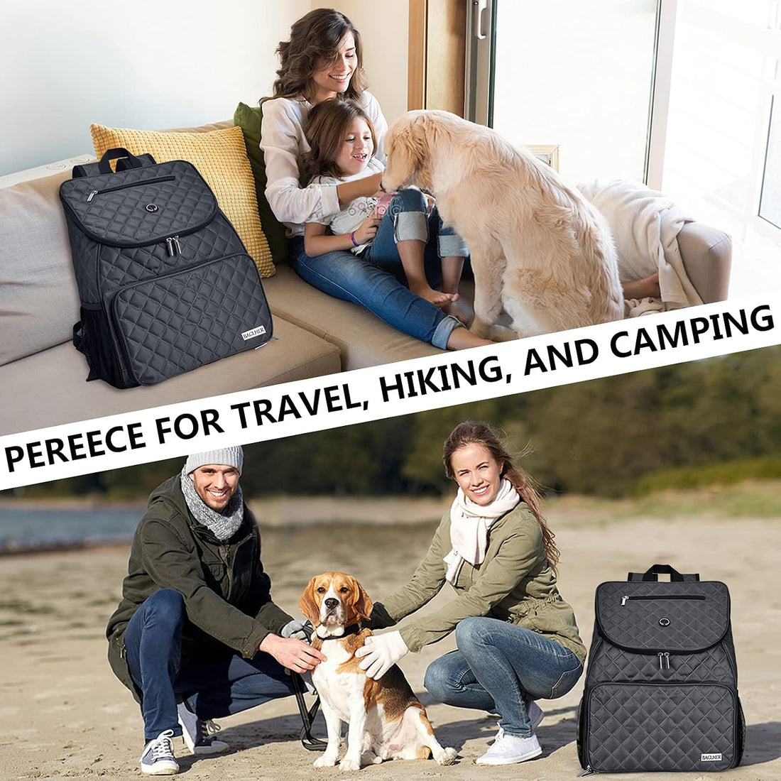 BAGLHER 丨Dog Travel Bag,Airline Approved Pet Supplies Backpack