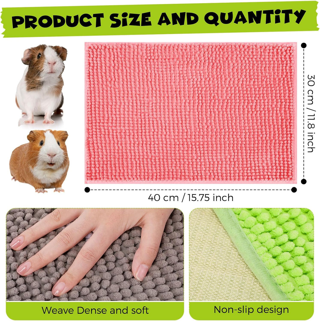 Barydat 8 Pcs Guinea Pig Cage Liner