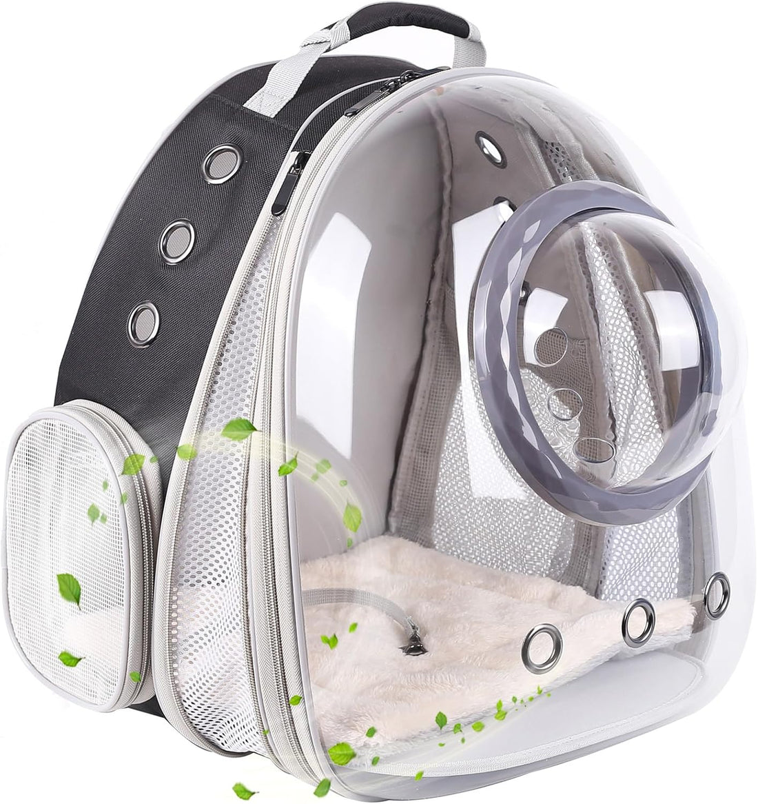 Large Cat Backpack Carrier, Front Extension with Space Capsule Bubble
