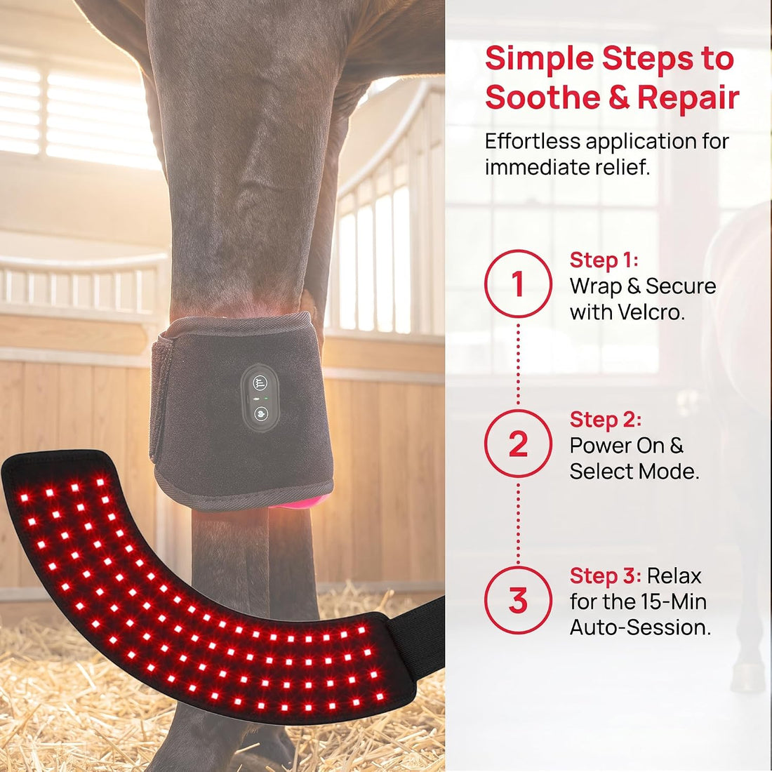 Wearable Red Light Therapy Hoof Boots