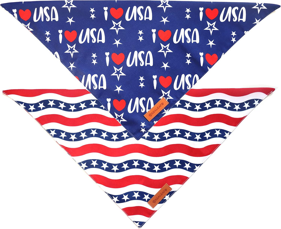 Realeaf 4th of July Bandanas 2 Pack