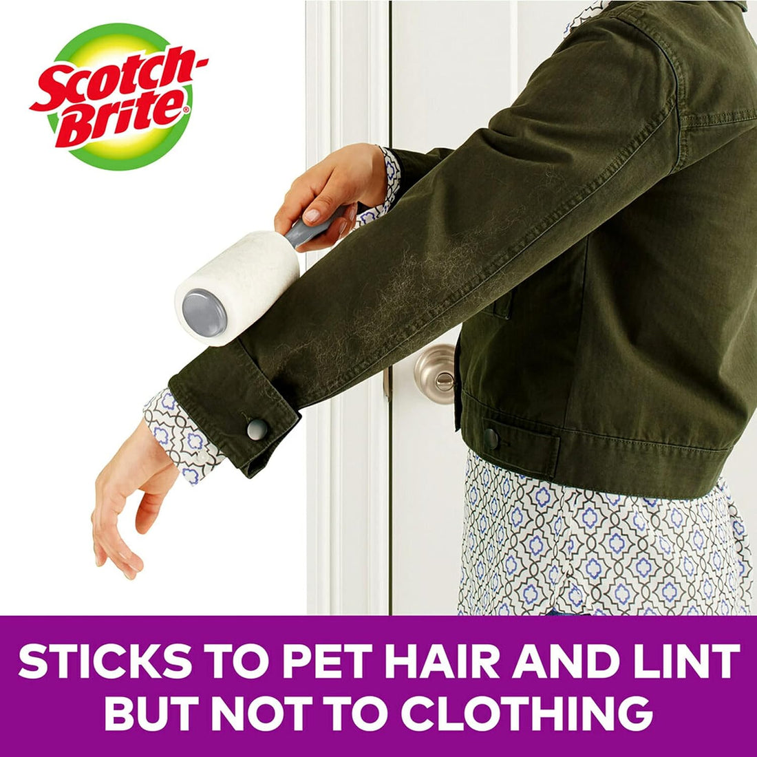 Scotch-Brite Pet Extra Sticky Lint Rollers 4 Rollers 48 Sheets Per