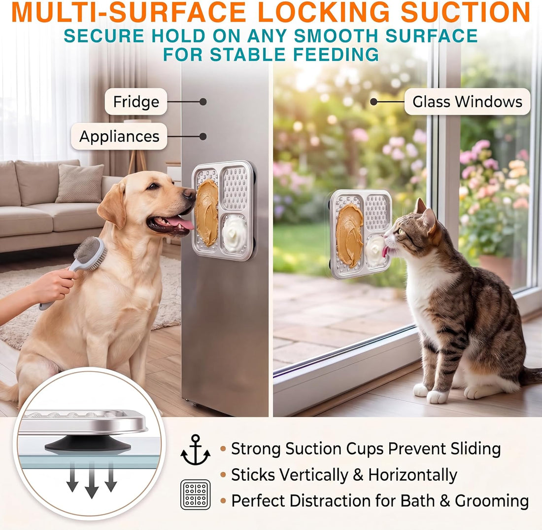 Stainless Steel Lick Mat for Dogs & Cats