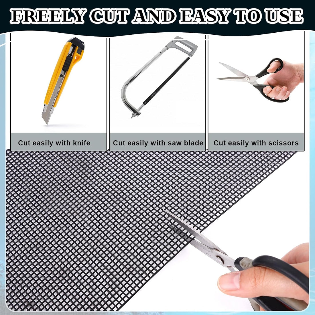 8Pcs Plastic Mesh Canvas Sheets Embroidery Aquarium Fish Tank Divider
