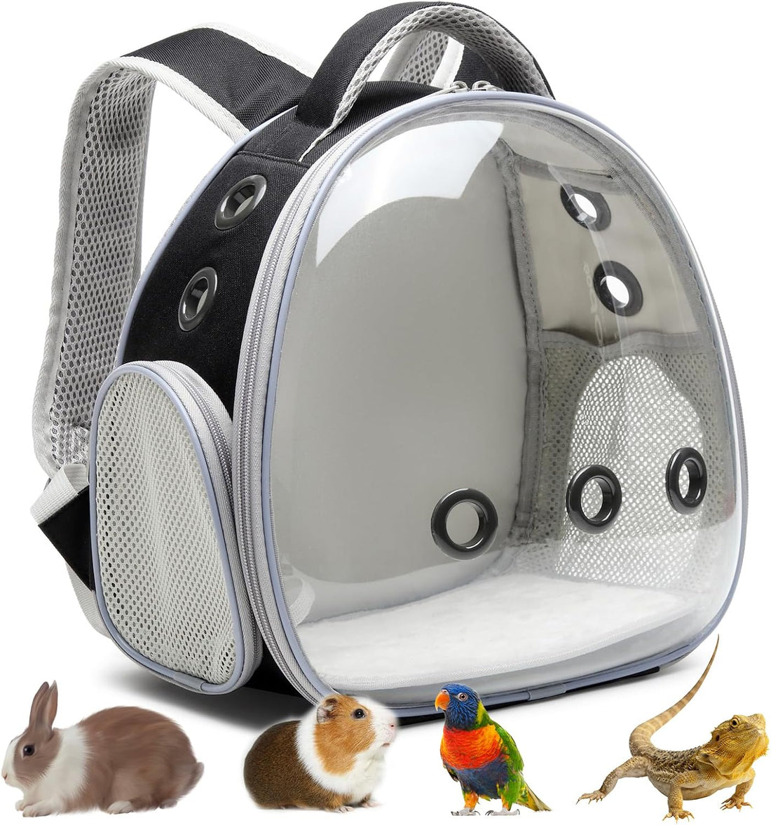 Portable Travel pet Backpack Carrier Hamster Bag Guinea Pig Bird