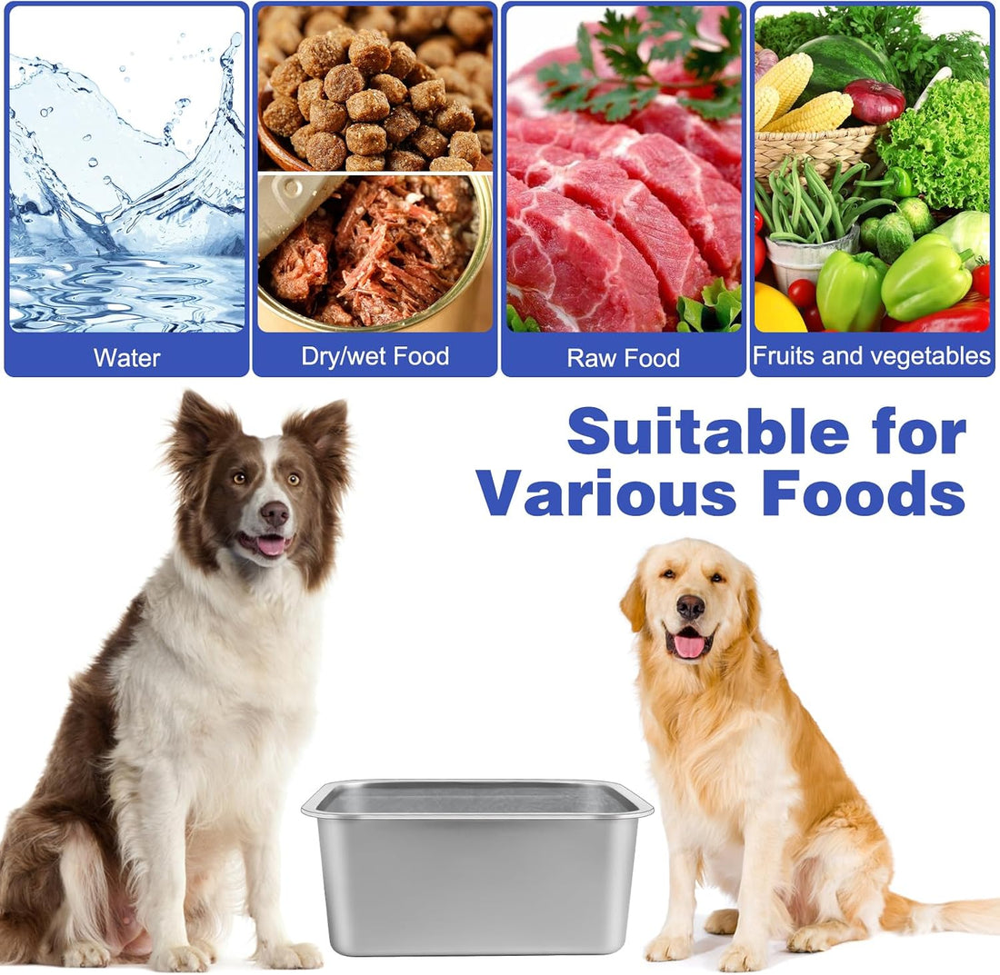 Lonepetu 3 Gallons Large Dog Water Bowl