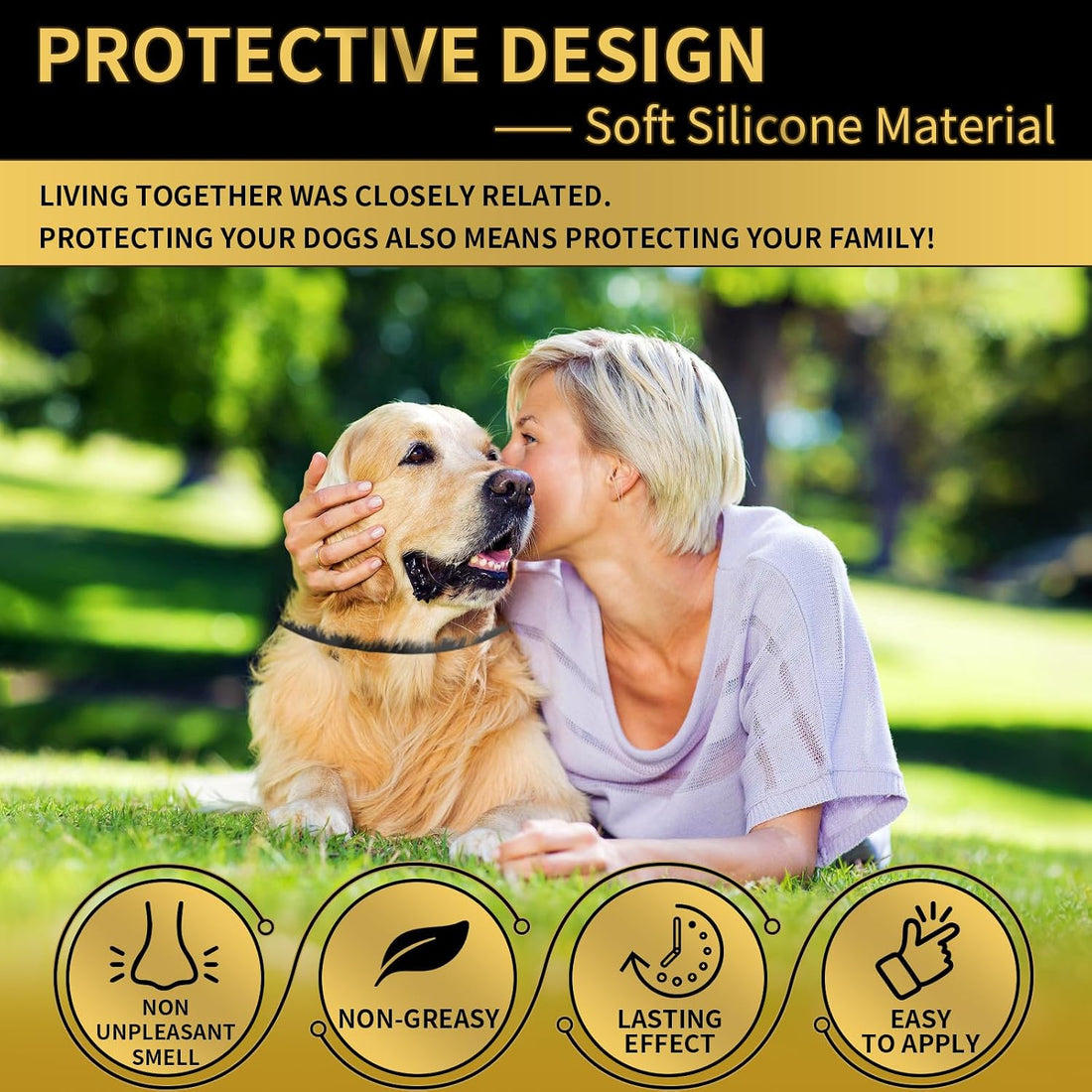 Lerqua Flea Collar for Dogs 4 Pack