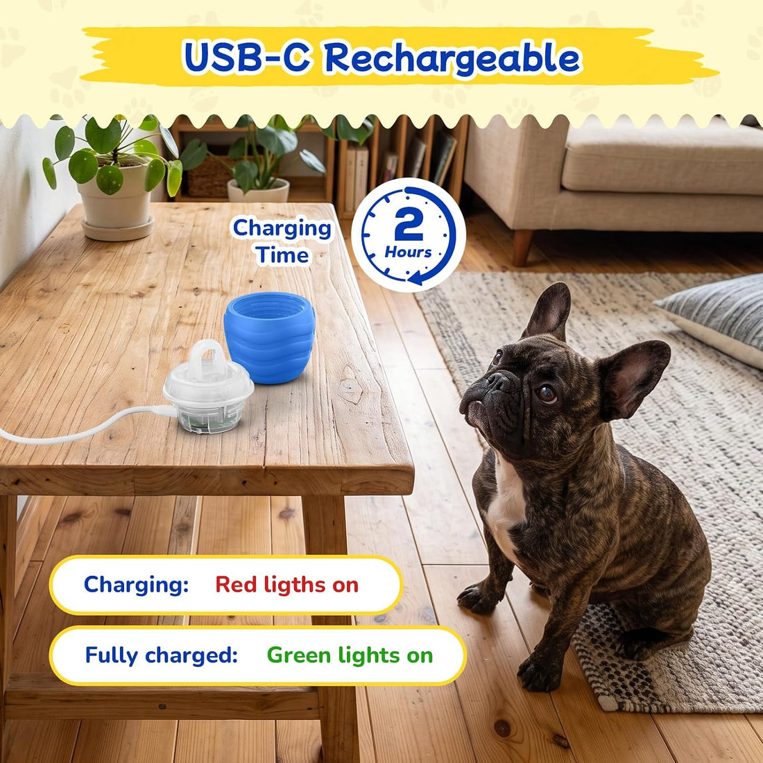 Interactive Dog Toys, Automatic Rolling Dogs Toy with Rope