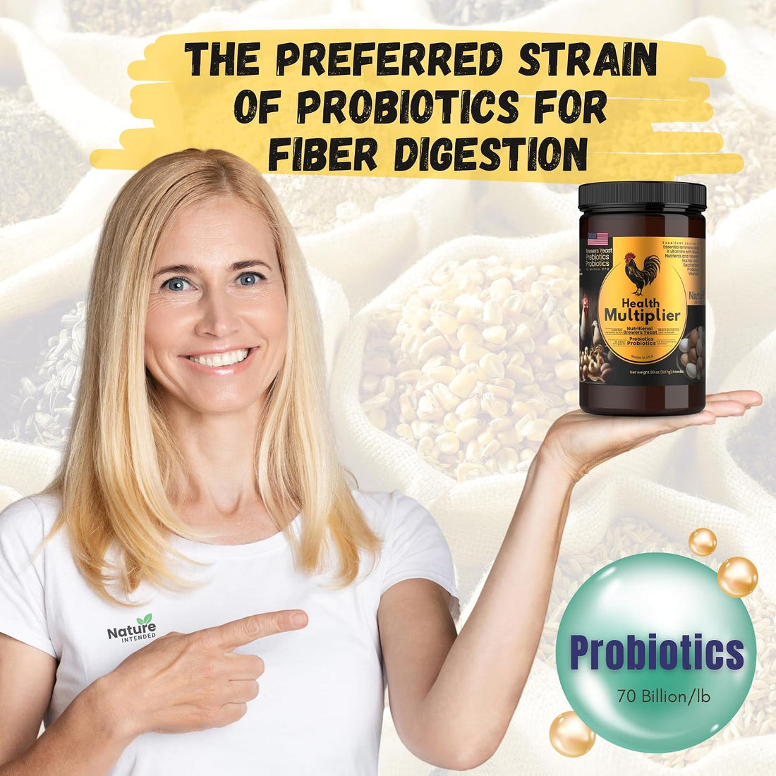 Brewer's Yeast + Probiotics + Niacin + Vitamins Supplement for Ducks
