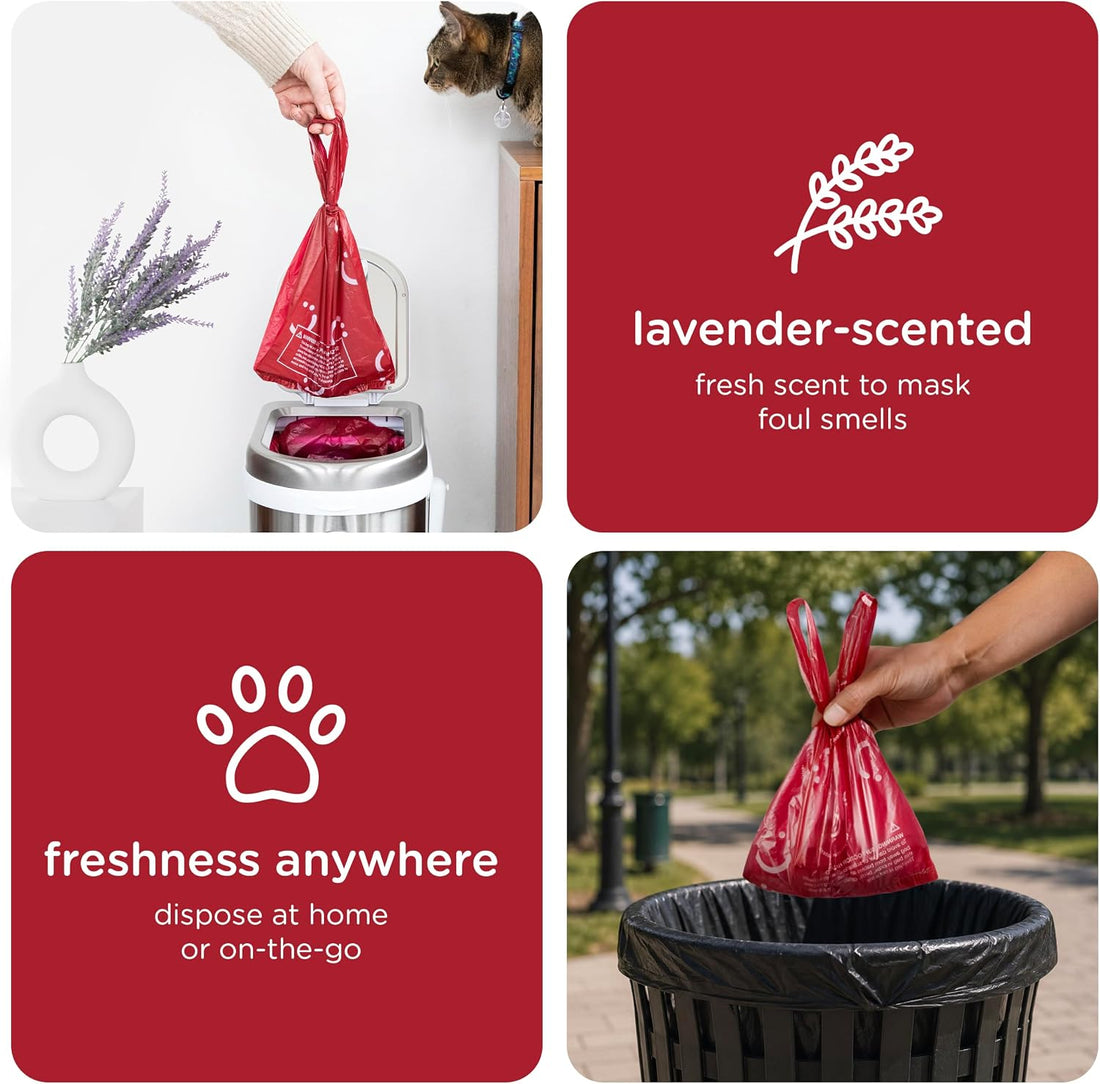 Ubbi Pet Waste Sacks, Lavender Scented, 400 Count