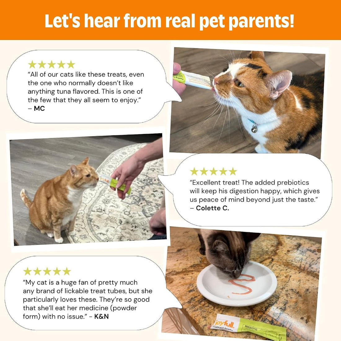 Joyfull Lickable Cat Treats with Prebiotics
