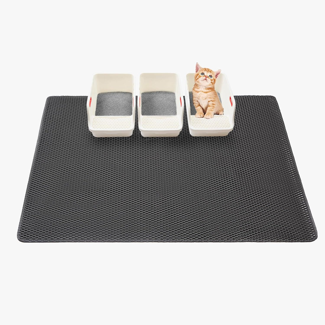Extra large Cat Litter Mat, XXL 47x36 In, Large Cat Litter Box Mat