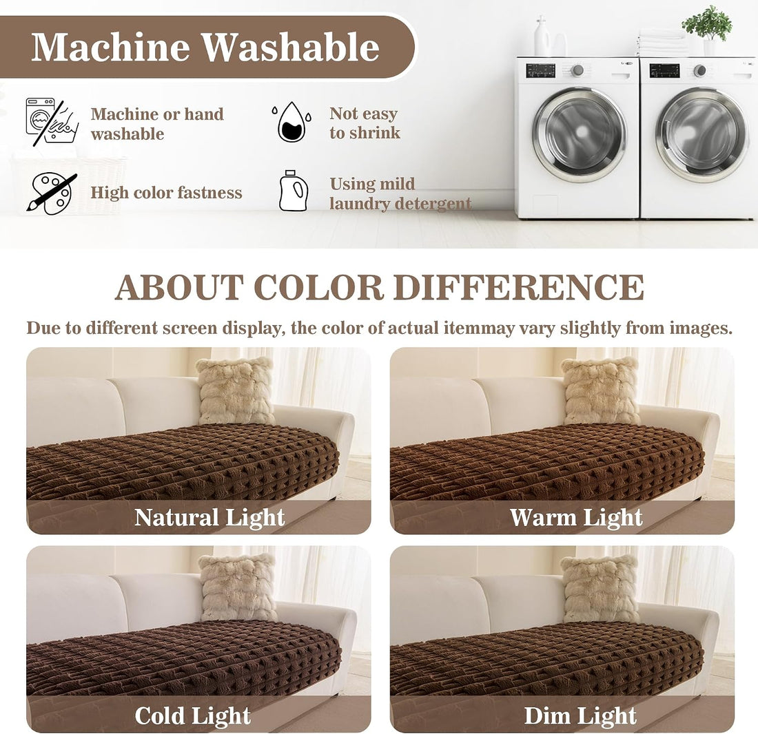 MYSKY HOME Waterproof Couch Covers for Dogs Washable, Chocolate