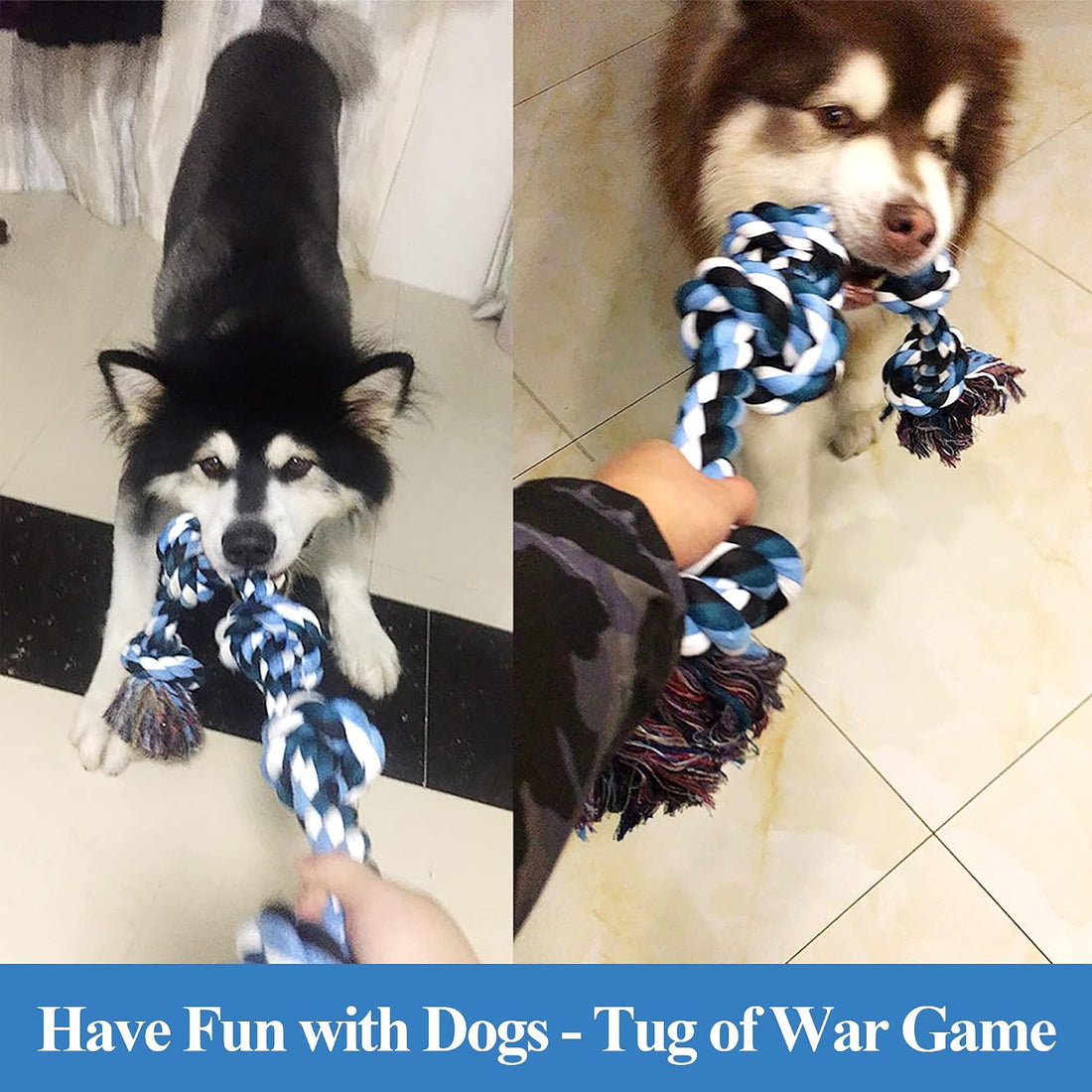 LECHONG Dog Toys for Aggressive Chewers Tough Rope Chew Toys