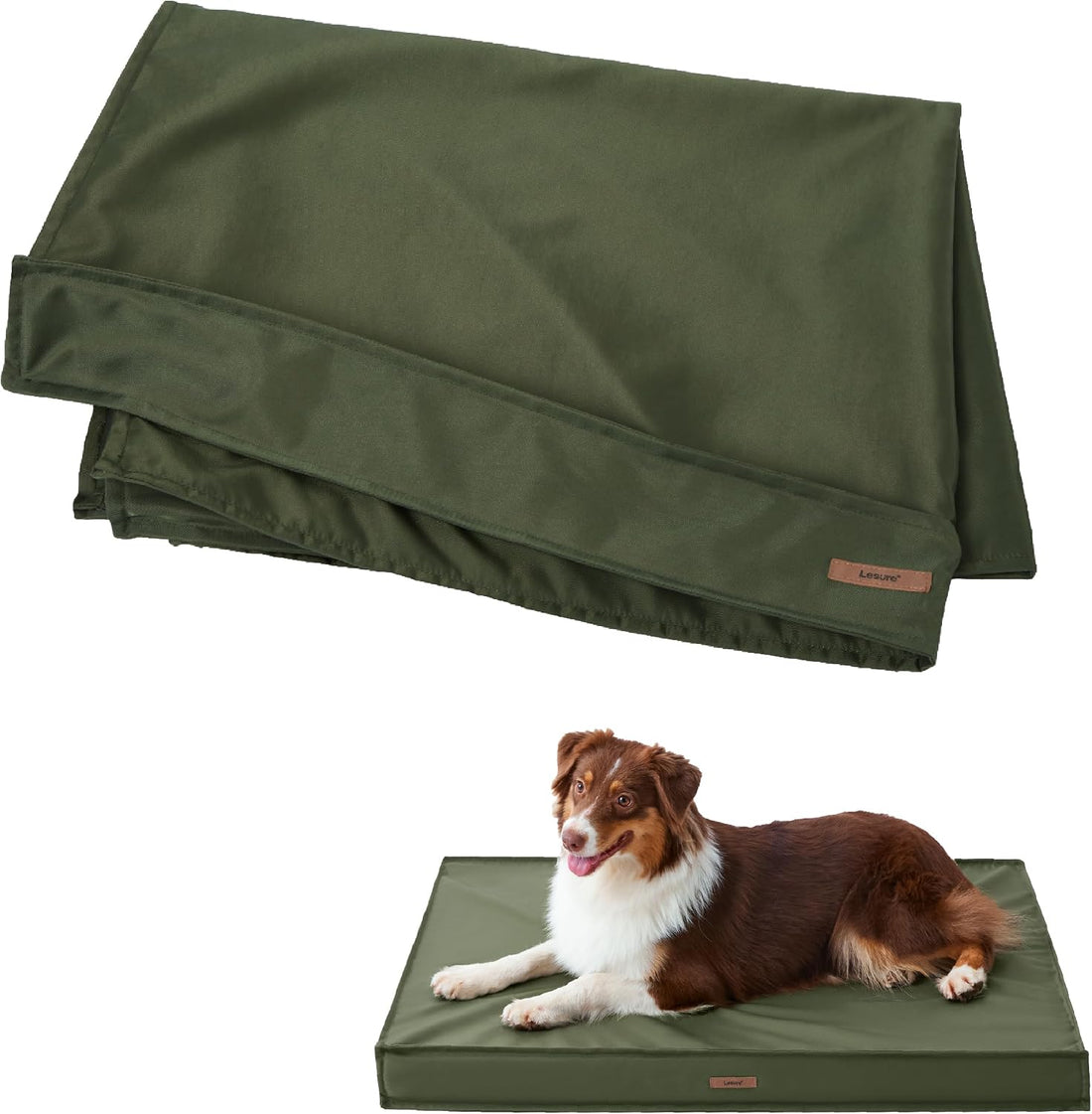 LE SURE Waterproof Dog Bed Cover Replacement, Medium 30x20x3in, Green