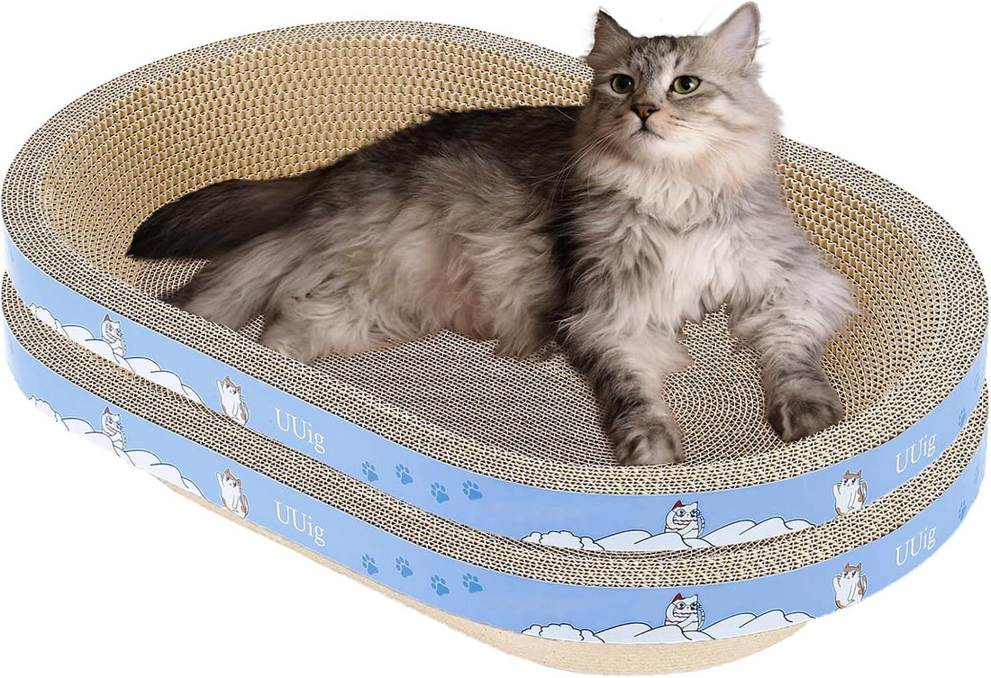 Cat Scratcher Bed 23.6x14.9” Extra Large Cardboard Cat Scratching Bed