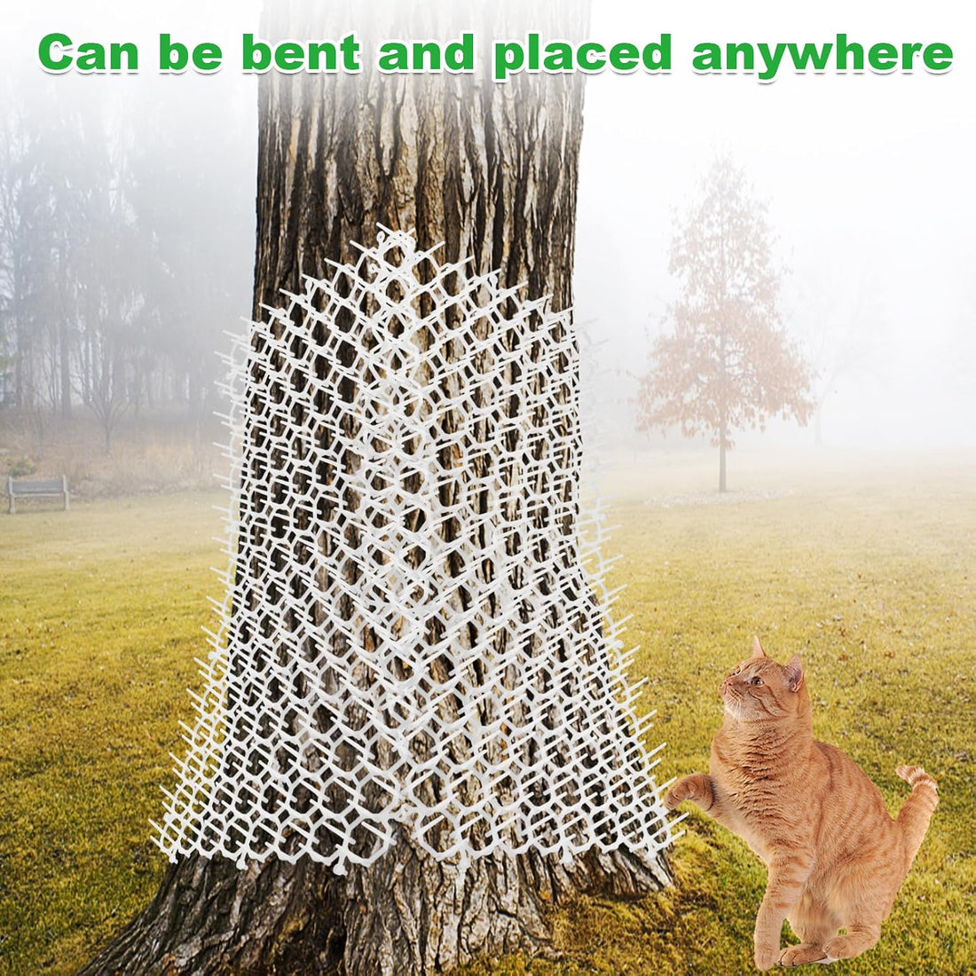 16PCS Cat Scat Mat 16x11 Cat Spike Keep Cats Out of Yard Permanently