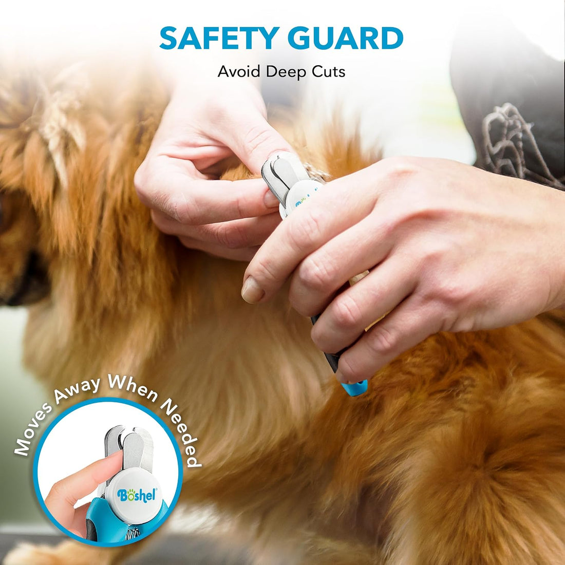 Boshel Dog and Cat Nail Clipper with Safety Guard