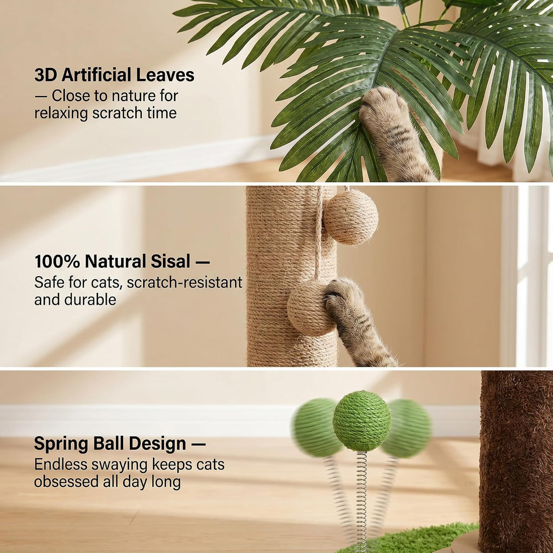 Cat Scratching Post for Indoor Cat Adult