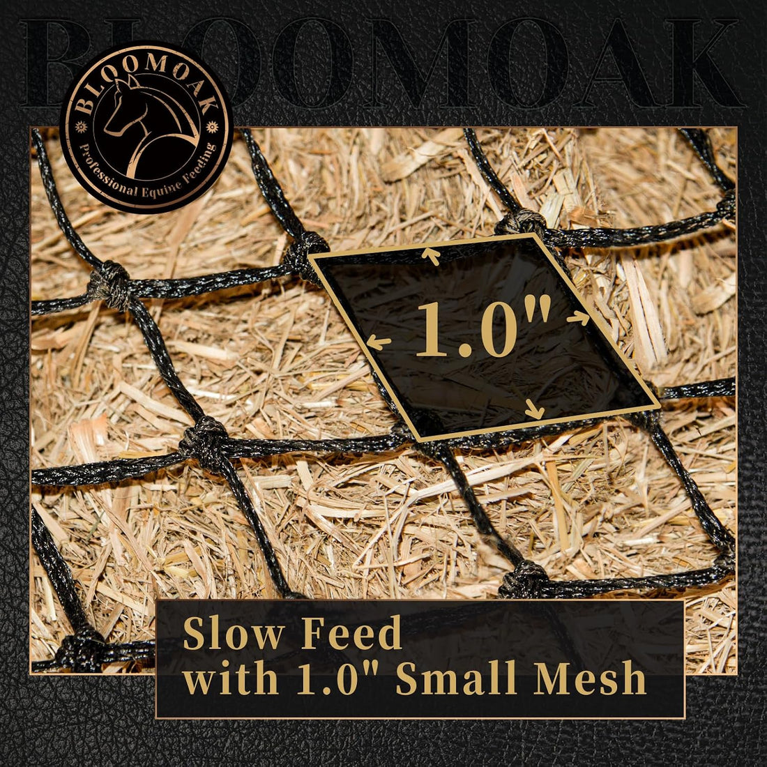 Bloomoak Slow Feed Hay Net for Horses