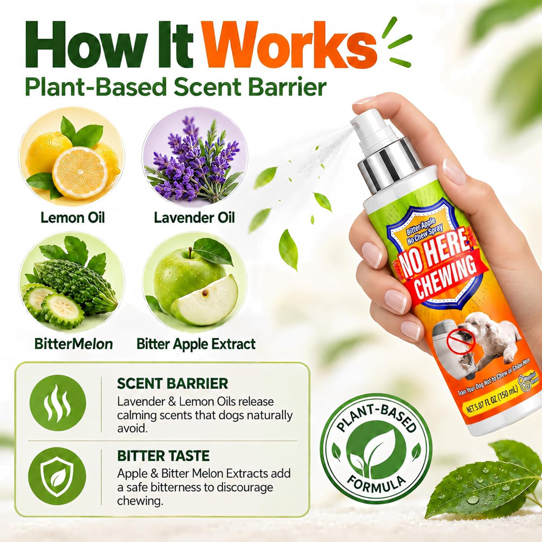 Bitter Apple Spray for Dogs – No Chew Spray to Stop Chewing