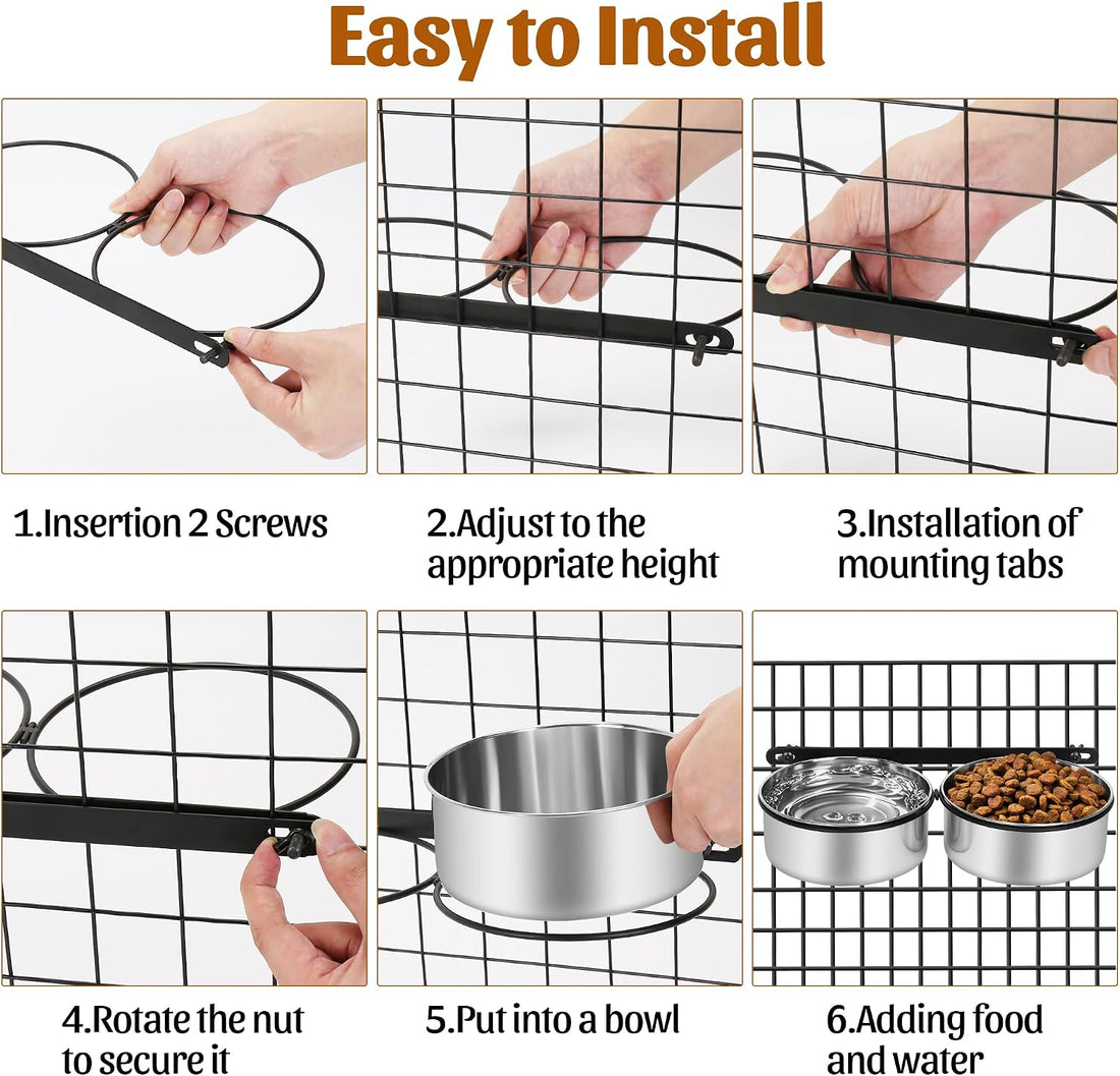 Dog Crate Water Bowls No Spill