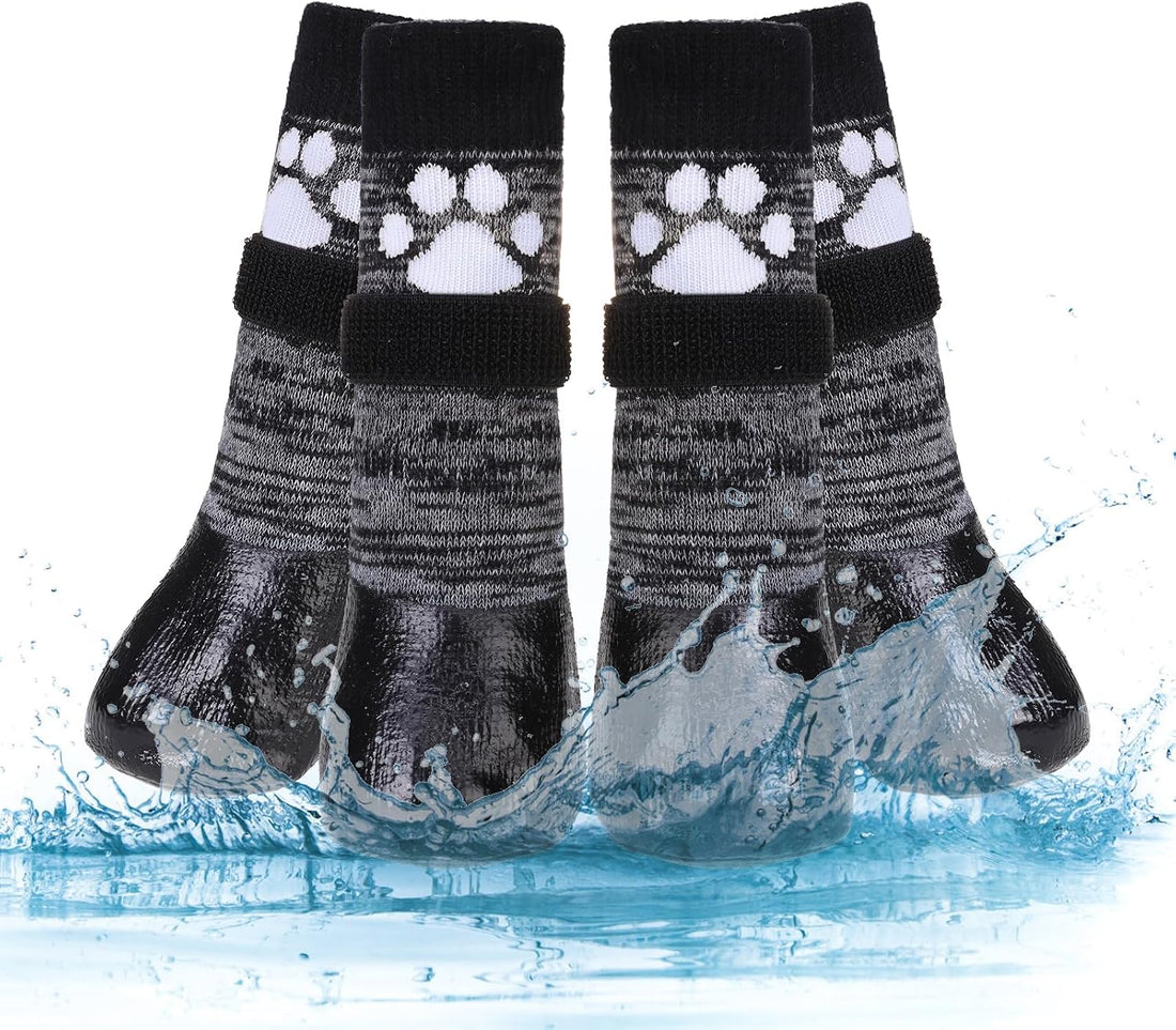 KOOLTAIL Non Slip Dog Socks to Prevent Licking Paws for Hardwood