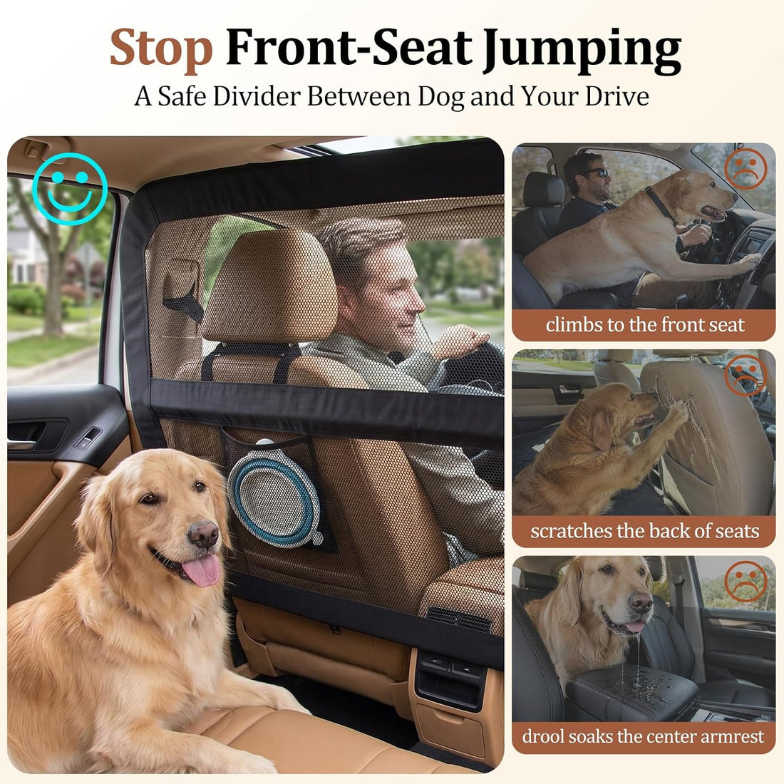 Dog Car Barrier for SUVs Trucks Sedans