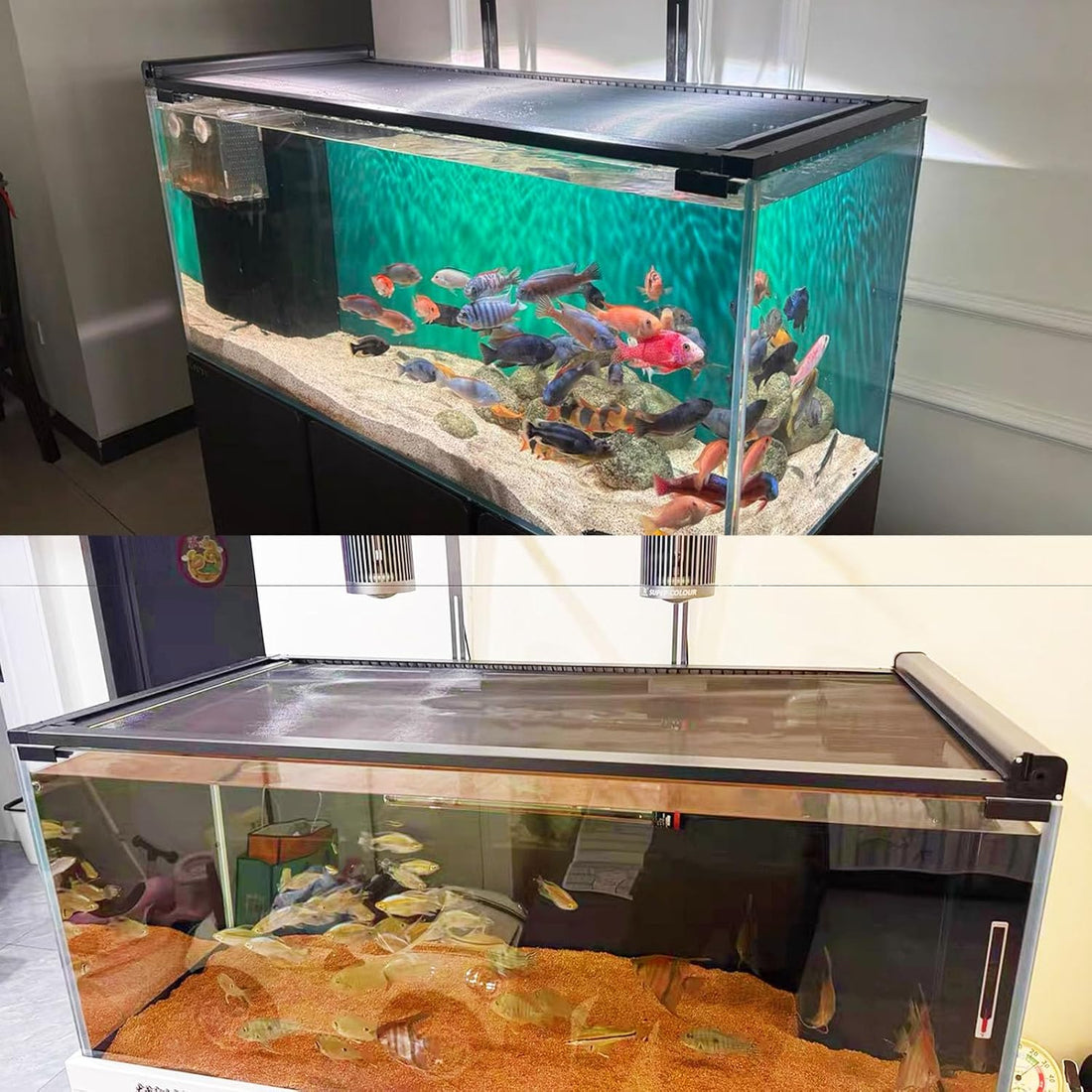 Retractable Fish Tank Hoods 30 * 12 or 24 * 12in Fish Tank Lid