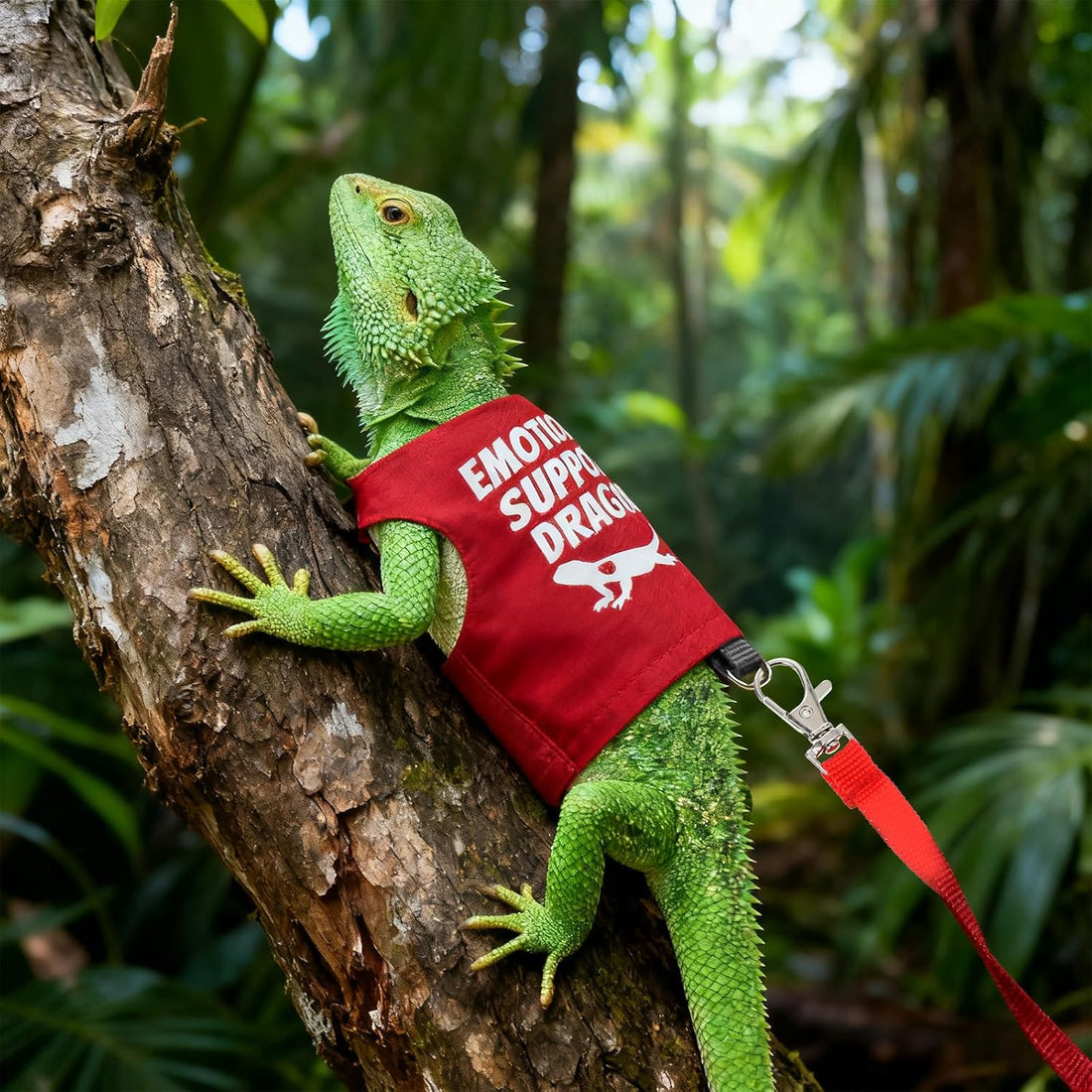 Bearded Dragon Harness and Leash Set Adjustable Lizard Harness