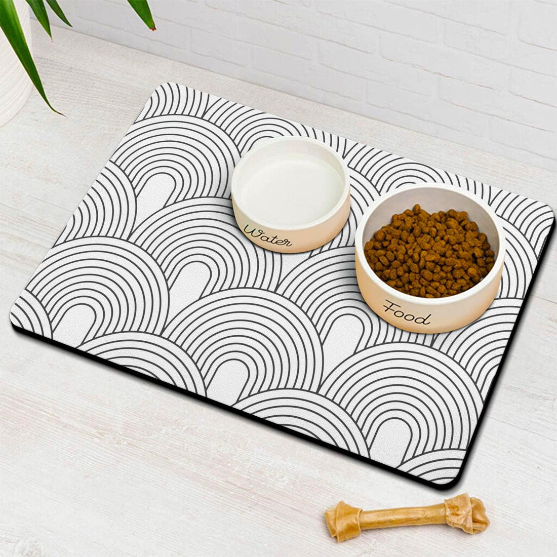 Dog Food Mats for Floors Absorbent, Pet Cat Food Mat