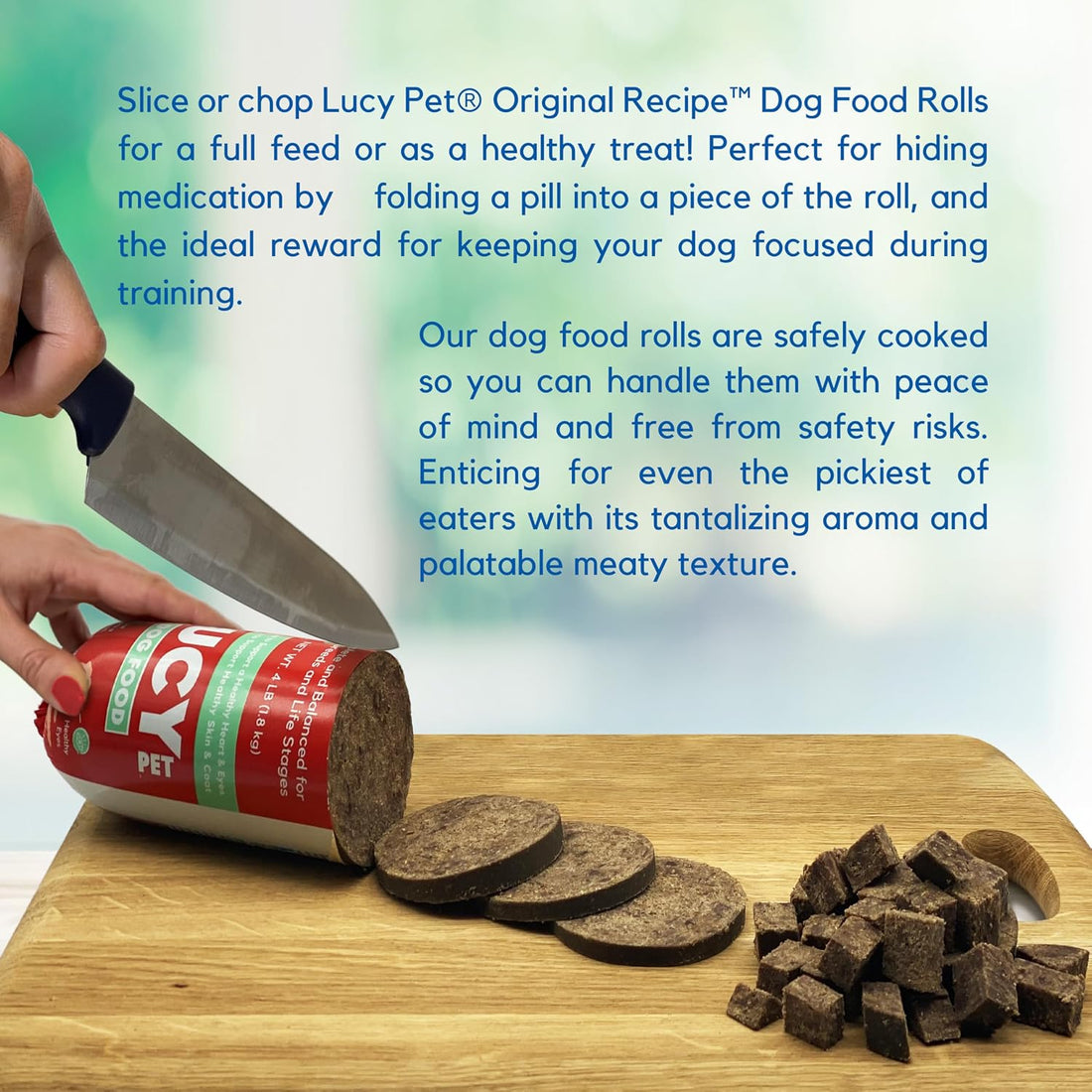 Lucy Pet Products Beef Formula Dog Food Roll 2.5 lb, (100600046)