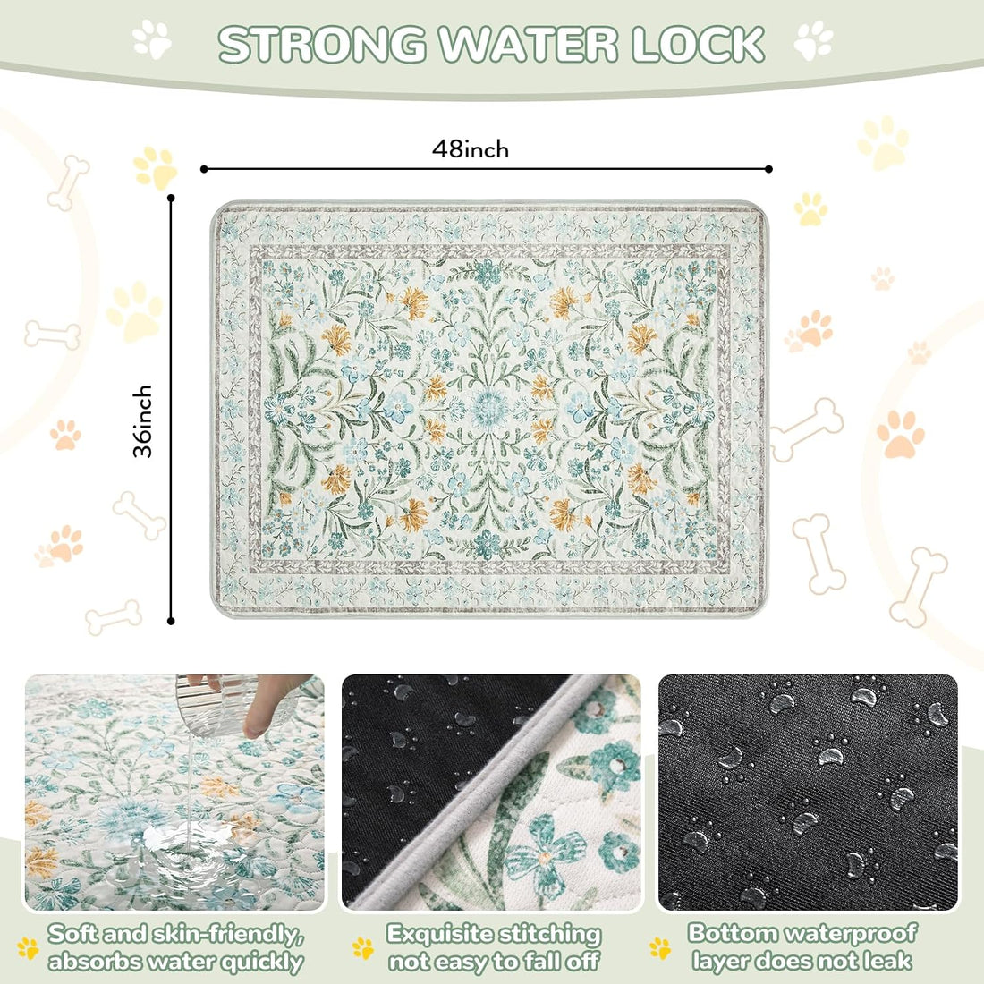 Lahome Washable Reusable Pee Pads for Dogs