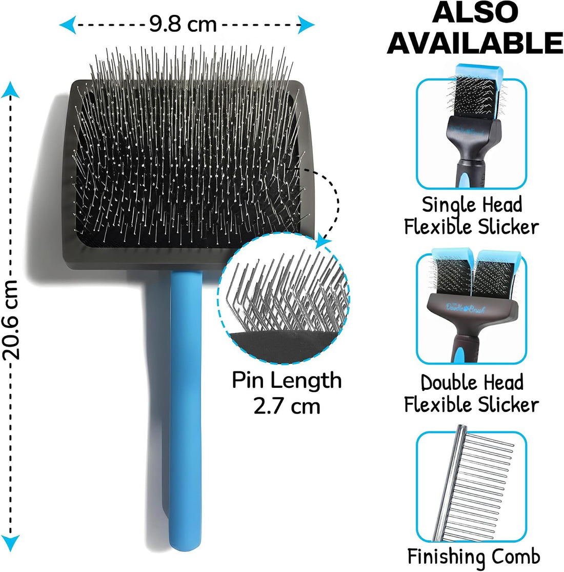 The Doodle Brush Slicker Brush Dog Poodle Brush Detangler