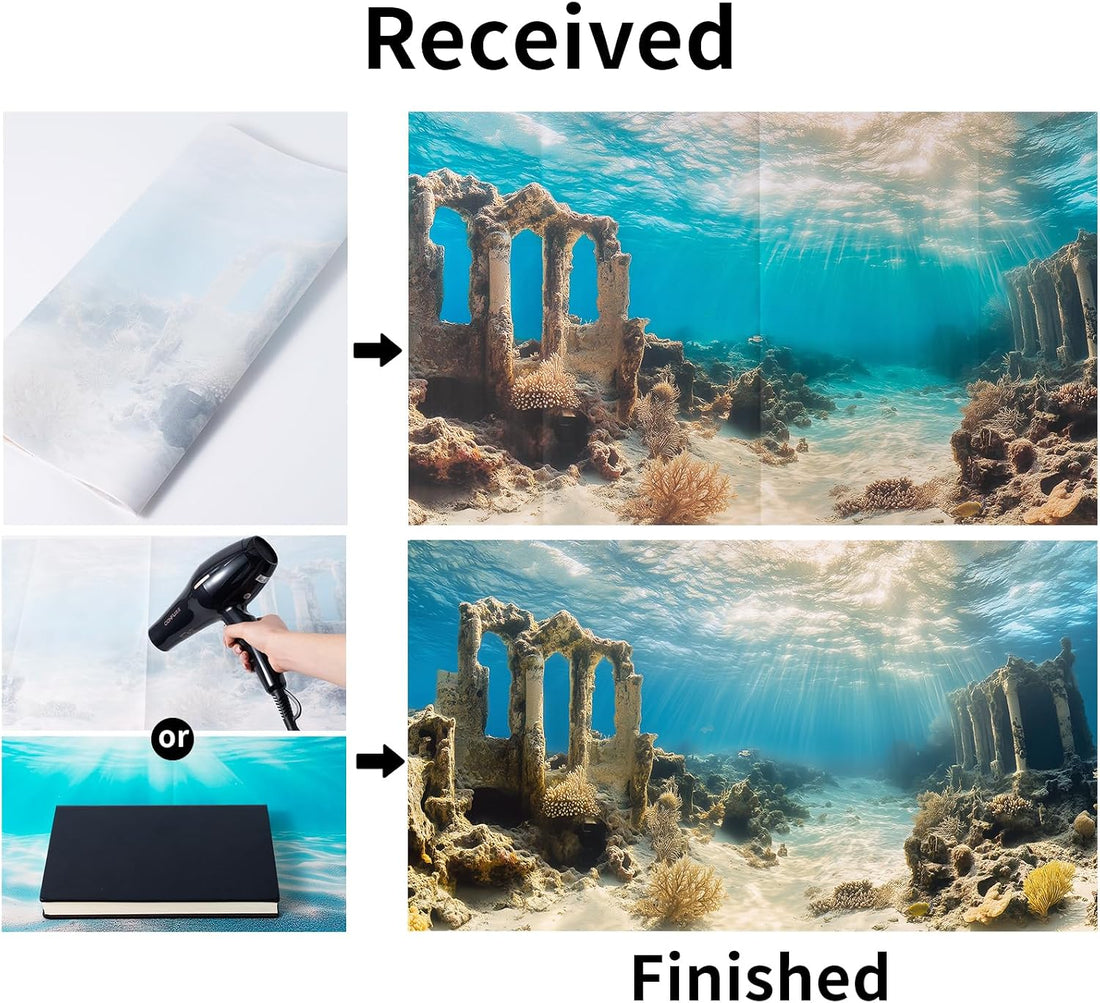 COMSUN 3 PCS Aquarium Background