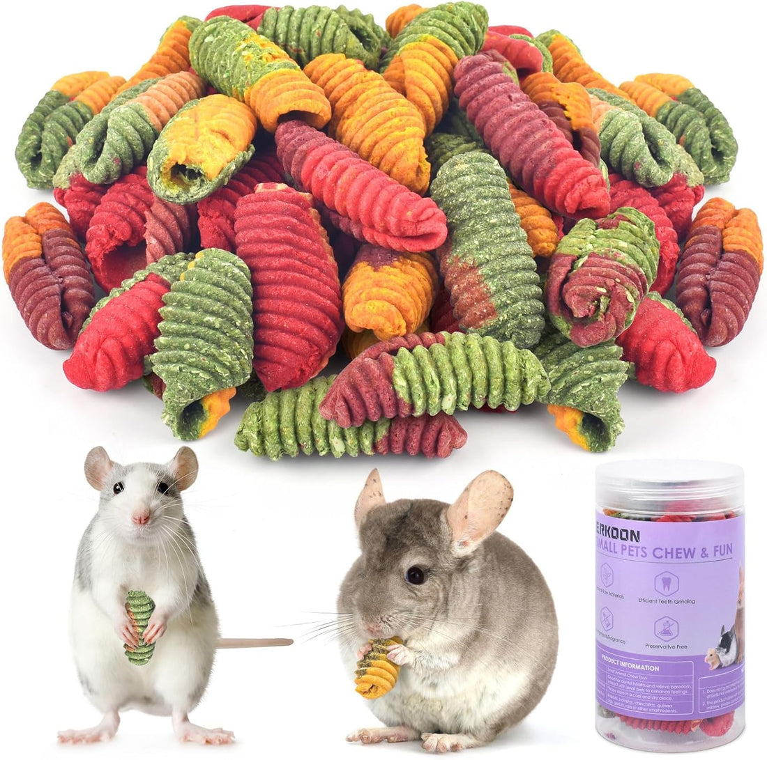 ERKOON Chinchilla Treats, Timothy Grass Chew Toys for Teeth