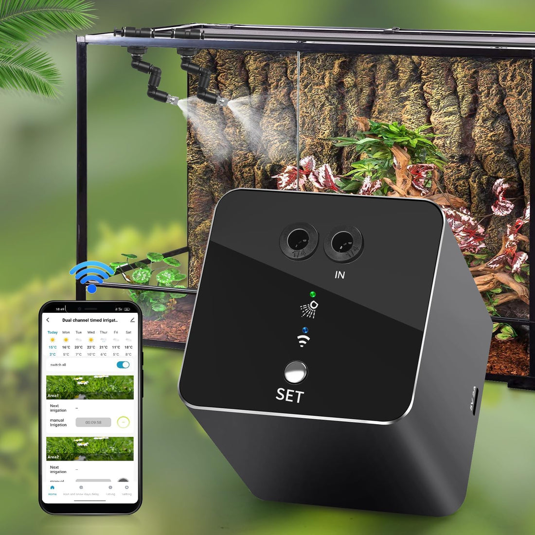 Reptile mister, WiFi reptile humidifier withAPP control