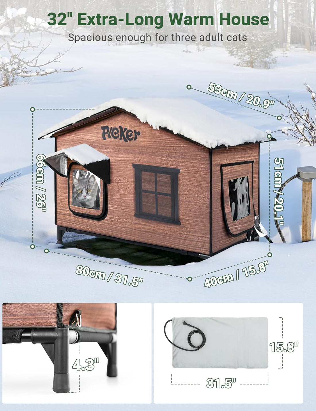 Heated Cat House for Outside