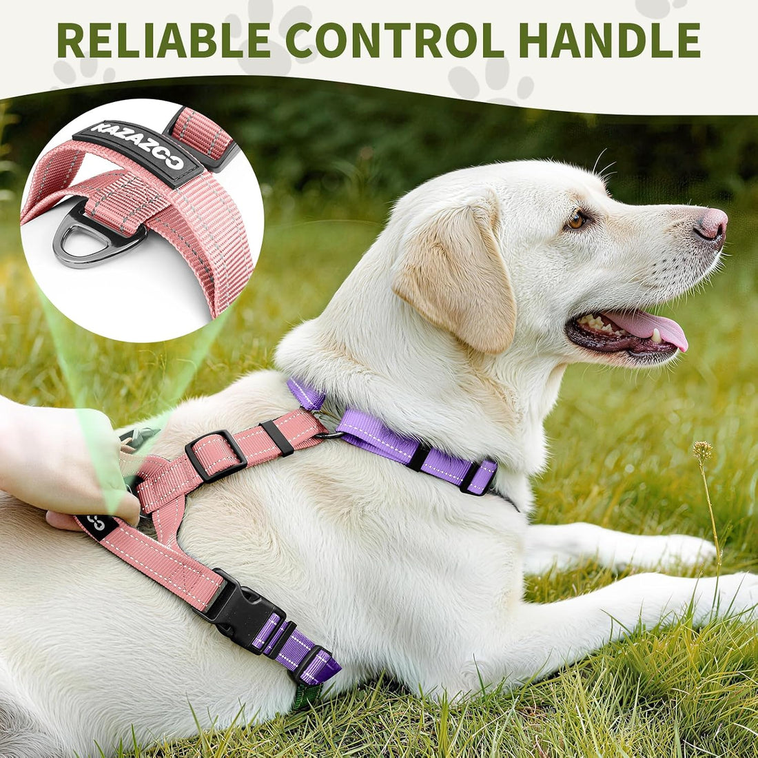 Dog Harness,Adjustable No Pull Dog Harness,Y-Shaped Design