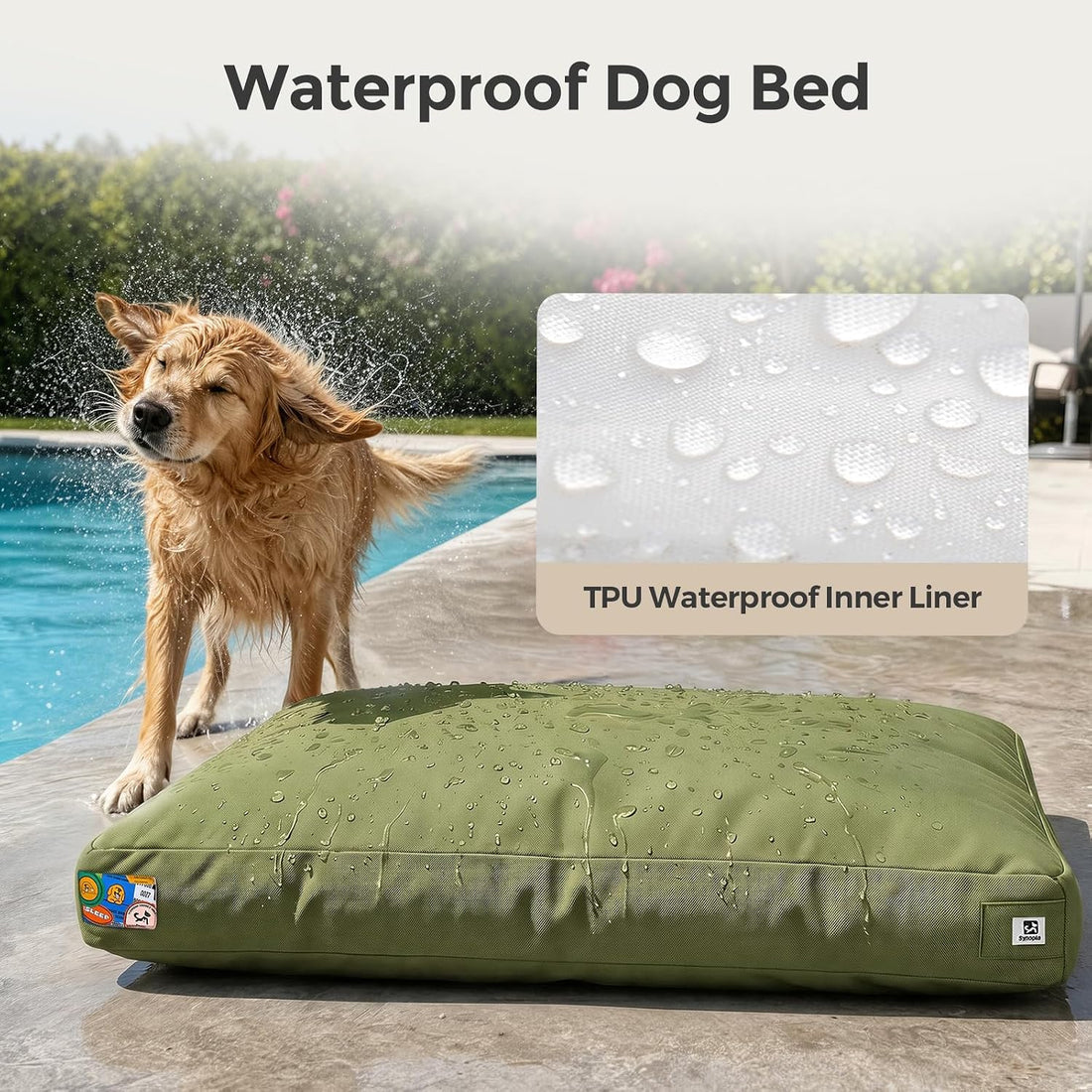 Sytopia42 Inch Indestructible Dog Bed for Aggressive Chewers