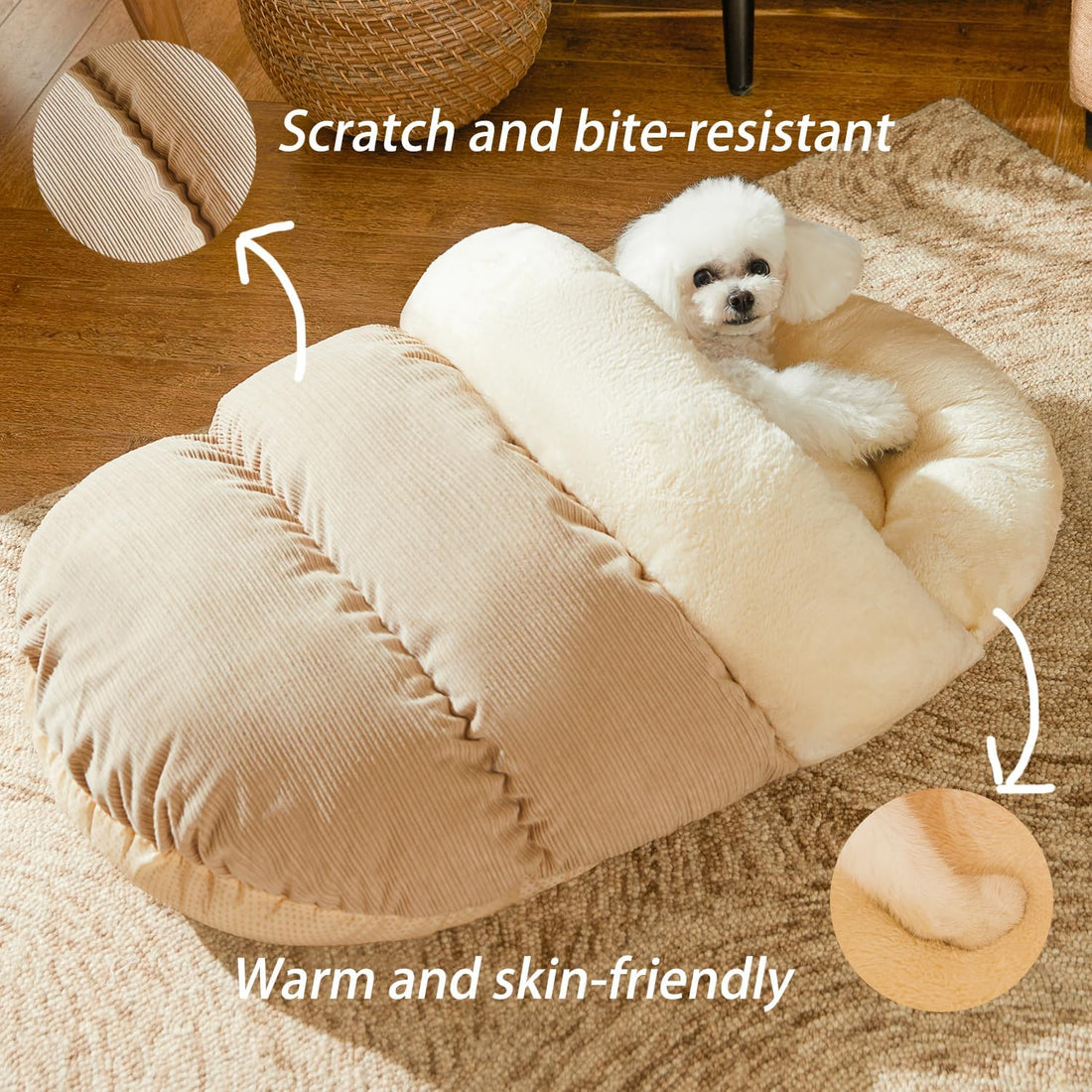 Romaneco Bed for Dog and Cat, Pet Bed
