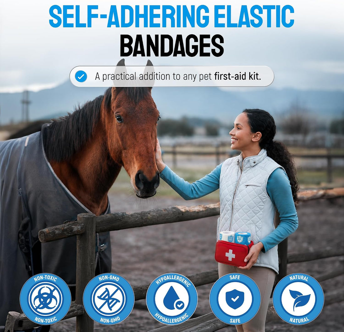 SILVER GRADE Vet Wrap for Horses, Cats, Birds & Other Animals