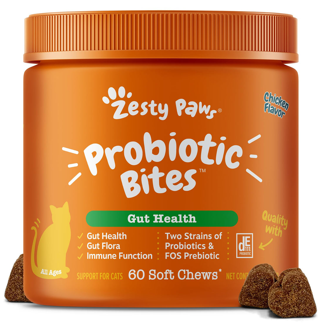 Zesty Paws Probiotic Bites for Cats