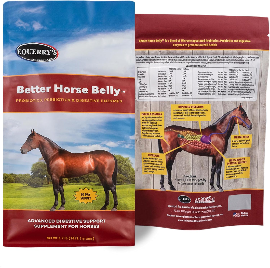 EQUERRY'S Better Horse Belly - Supplement for Horses with Gut Support