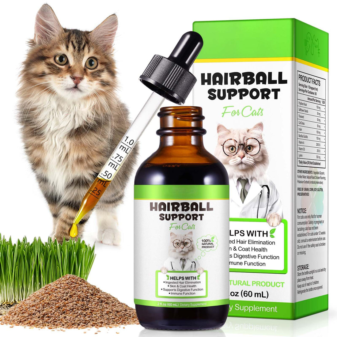 NBTREKTIE Hairball Treatment for Cats