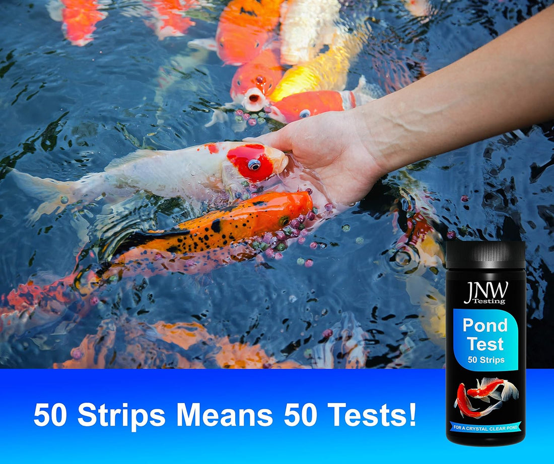 JNW Direct Pond Water Test Kit for Ponds - 7 in 1 Test Strips