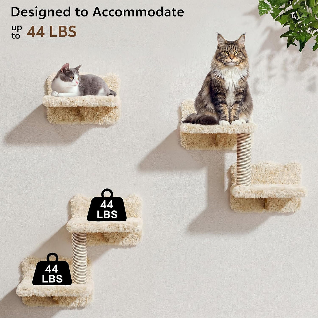 Homiflex 9-in-1 Cat Wall Shelves