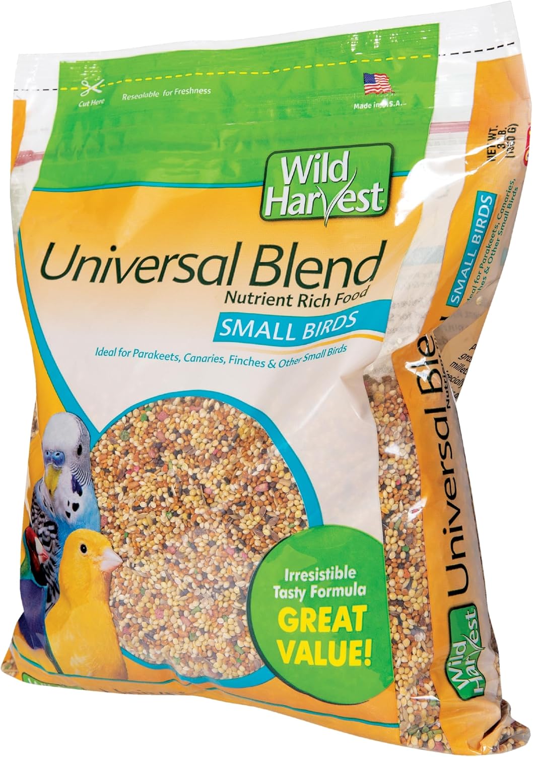 Wild Harvest Universal Blend Small Bird Food, 3 lbs