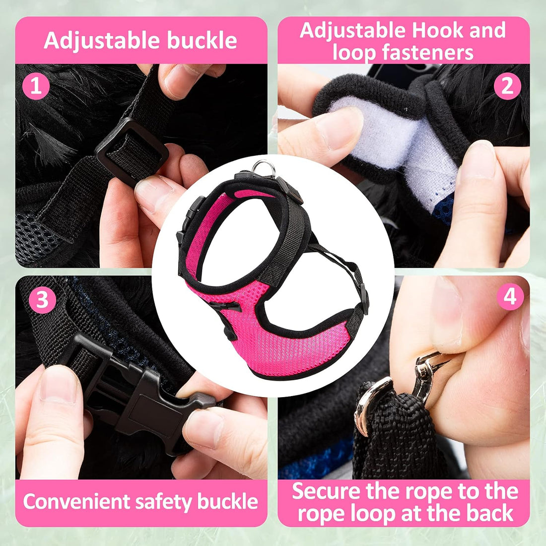 Adhafera Chicken Harness with Leash