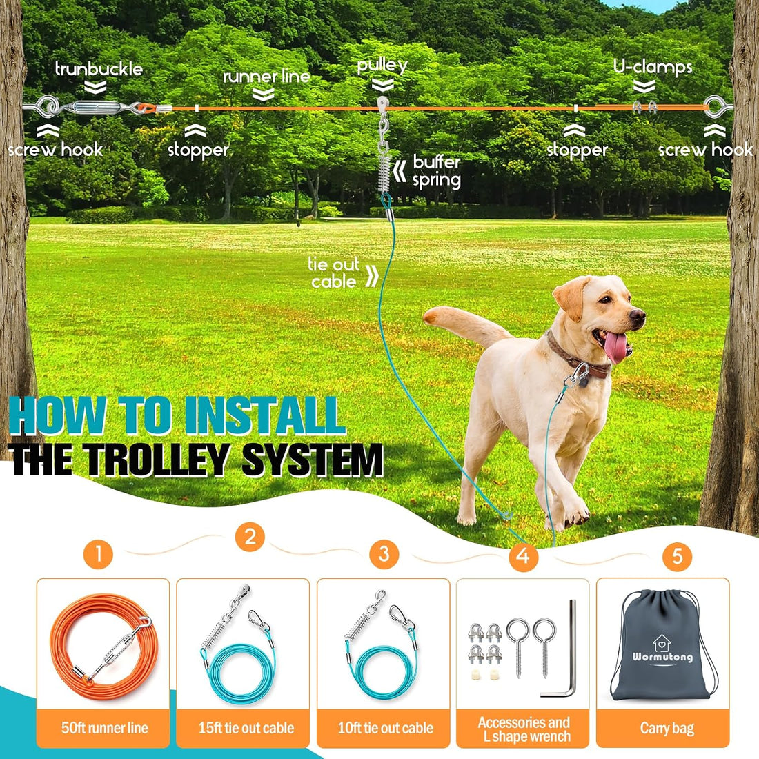 Upgraded Dog Runner for Yard